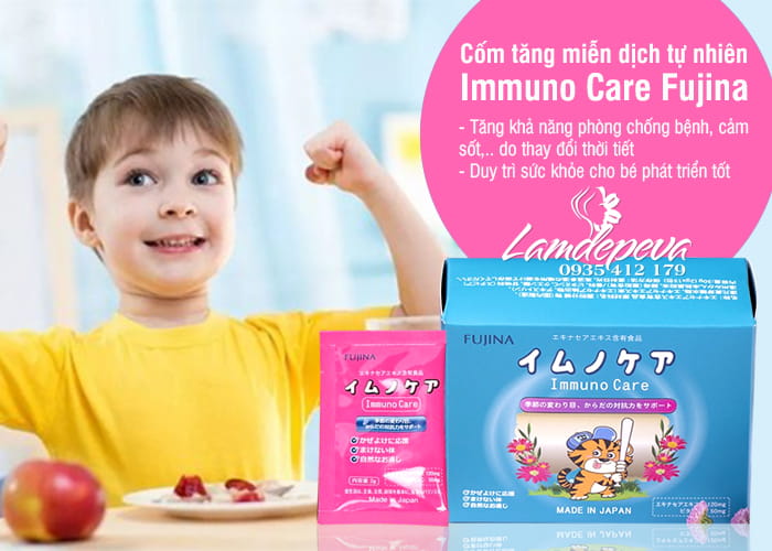 Cốm tăng cường miễn dịch cho bé Immuno Care Nhật Bản Hình 4