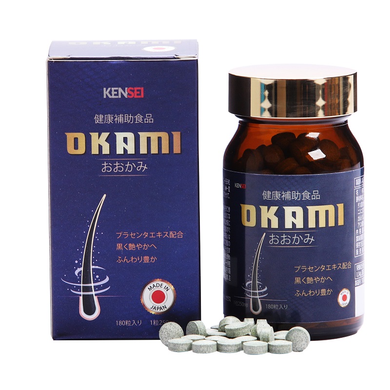 Viên uống dưỡng tóc Okami Nhật Bản Hình 1