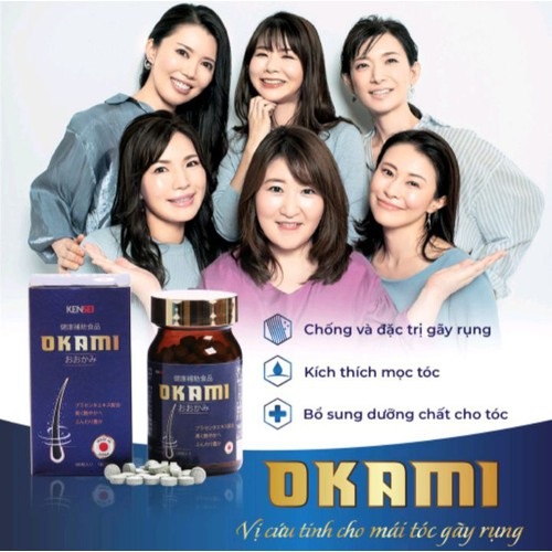 Viên uống dưỡng tóc Okami Nhật Bản Hình 3