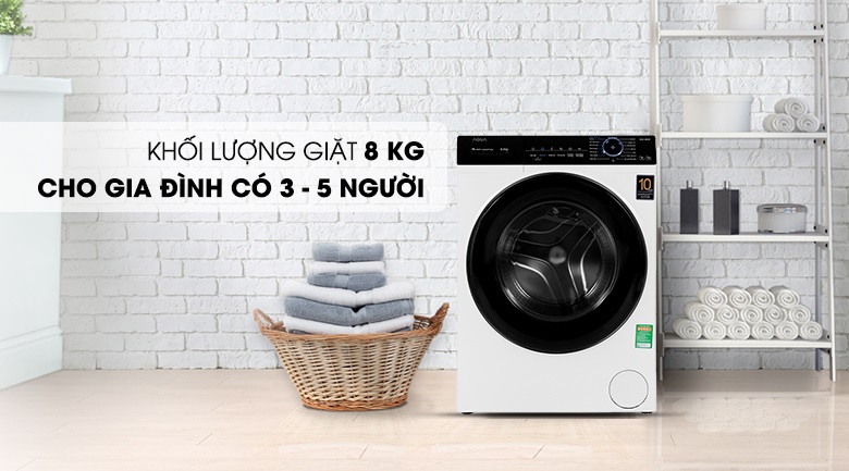 Máy giặt Aqua Inverter 8 kg AQD-A800FW Hình 8