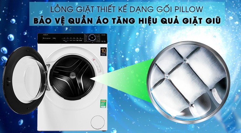 Máy giặt Aqua Inverter 8 kg AQD-A800FW Hình 9