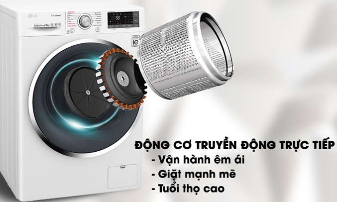 Máy giặt LG Inverter 8 kg FM1208N6W Hình 4