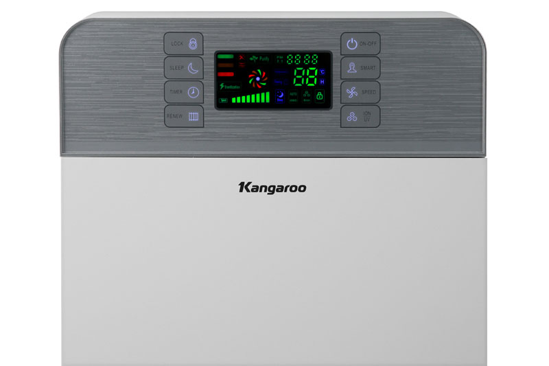 Bảng điều khiển cảm ứng có màn hình hiển thị sắc nét - Máy lọc không khí Kangaroo KG30AP1