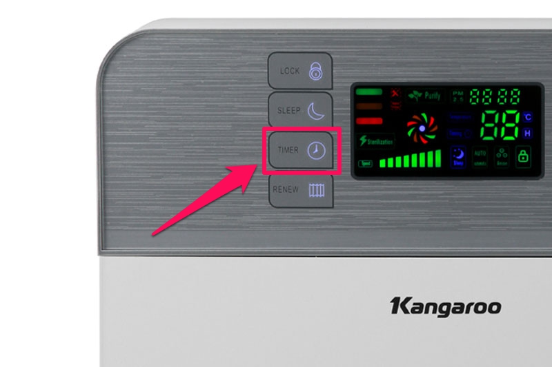 Chức năng hẹn giờ tắt - Máy lọc không khí Kangaroo KG30AP1